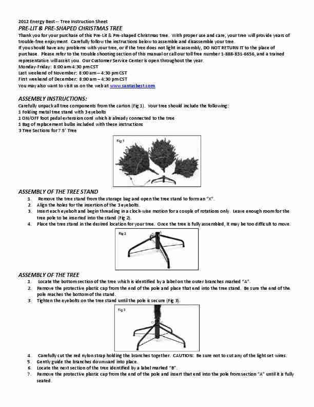 Pre Lit Christmas Tree Instruction Manual_pdf